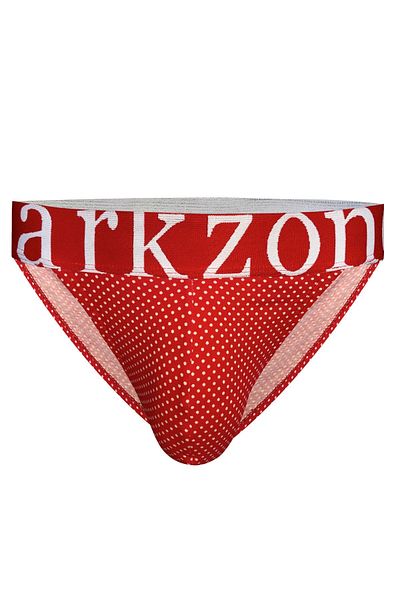 bazaar-turkey all you need Wide Elastic Dot Patterned Red Men's Slip 6149