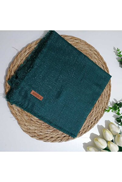 Bonjela - Tek Renk Simli Eşarp ms856