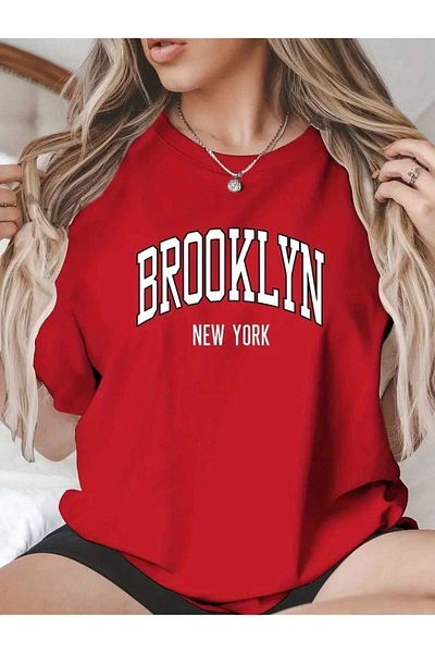 TekTarzz Unisex Brooklyn Print Design Tshirt