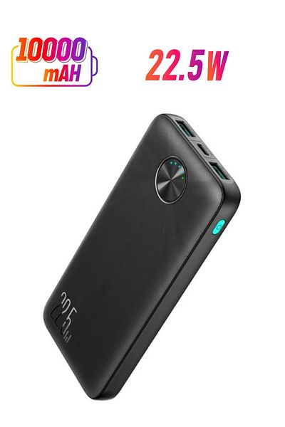 Joyroom JR-PBF15: 10000mAh, 22.5W fast charging, 3 ports, LED display, compact design