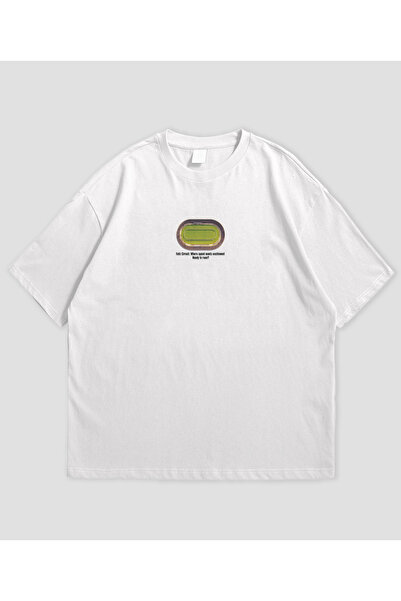 SVART WEAR Unisex sa dizajnom konjskih trka Oversize kroj T-shirt
