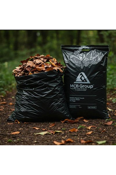Mçb Group 20 Kg Cast Garbage Bag 80x110 Cm Heavy Duty Thick Garbage Bag Jumbo Size Black