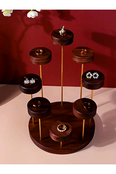 Tiydem Yüzük Sergileme Standı, Teşhir Podyumu, 8 Katmanlı takı sergileme standı