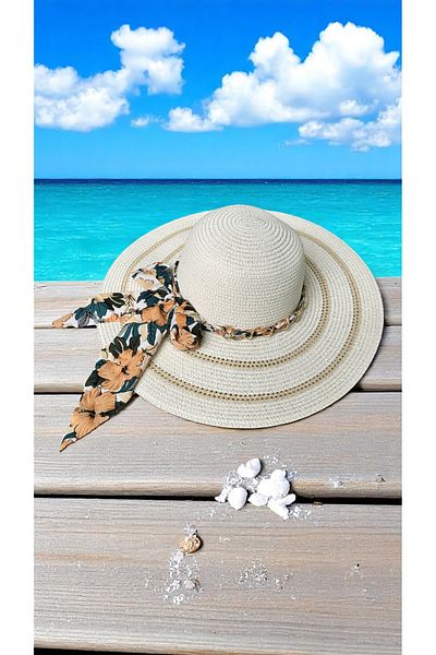 Deeplively Women's Straw Hat Summer Beach Hat Premium Quality - Foldable - Adjustable to Head