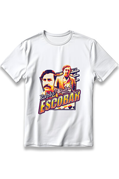 EZG Business Μπλουζάκι με στάμπα PABLO ESCOBAR, Unisex, 100% Βαμβάκι, Άνετο, ...