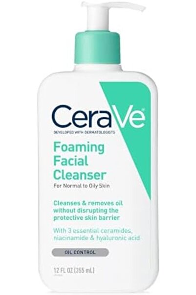 CeraVe , Foaming Facial Cleanser, 12 fl oz (355 ml)