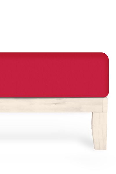 Calmera 100% Cotton Combed Elastic Sheet - Single |   Double |   Battal King Size - Red