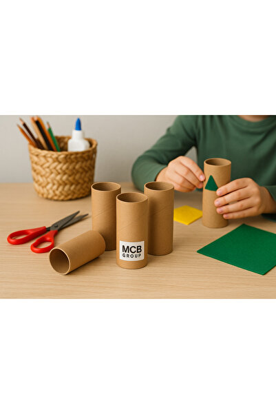 Mçb Group 10 Adet Karton Masura Silindir Kutu Postüp Rulo Kargo Tüpü Korumalı...