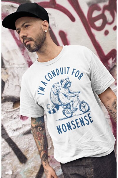 Fuddy Moda Unisex majica I'm A Conduit For Nonsense Štampano, Oversize kroj m...