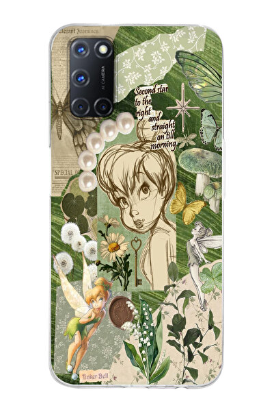 moonset Oppo A52 / A72 / A92 Uyumlu Tinker Bell Tasarımlı Baskılı Şeffaf Tele...