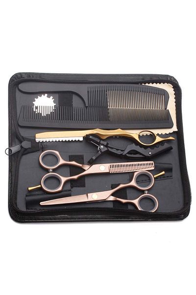 Regal Bliss Set 8 piese Regal Bliss® cu foarfece tuns și filat, oțel inoxidabil, husă piele, lamă, pieptene