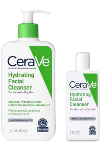 CeraVe Hydrating Facial Cleanser | Moisturizing Non-Foaming Face Wash with Hyaluronic Acid, Ceramide