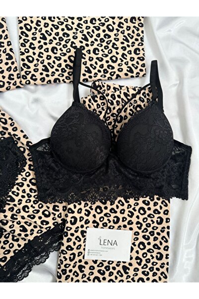 Lena Homewears Lepoar Luxury 4 db-os nyári rövid ujjú pizsamaruha