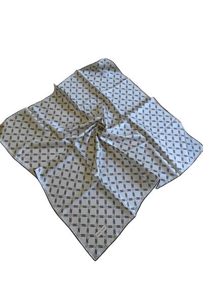 Pierre Cardin Pi̇erre Cardi̇n Silk Crepe Satin Scarf 2025 Summer Season 8995230 -313