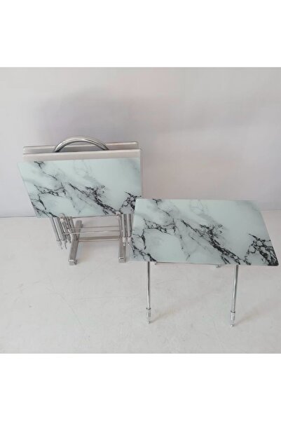 erk mobilya Camlı Çanta Sehpa, Sehpa, Zigon, 4lü Zigon, Çanta Sehpa, 4lü Sehpa