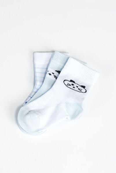 Aziz Bebe Triple Baby Boy Socks