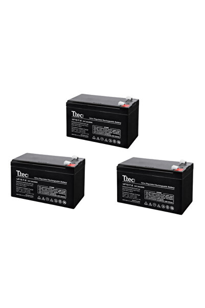 Ttec 12V 7AH BAKIMSIZ KURU TİP AKÜ 3 LÜ PAKET ÖZEL FİYAT