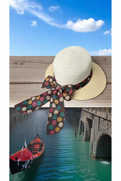 Deeplively Women's Straw Hat Summer Beach Hat Premium Quality - Foldable - Adjustable to Head