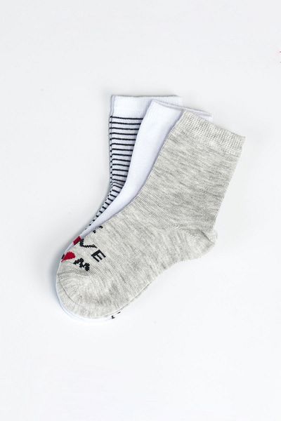 Aziz Bebe Boy's Seamless 3-Piece Socks 3 Years - 6 Years