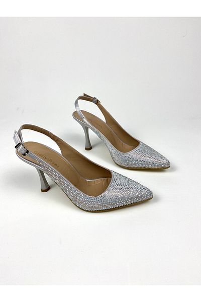 Gloriys Ayakkabı & Çanta pantofi cu toc de 9 cm cu pietre 01460