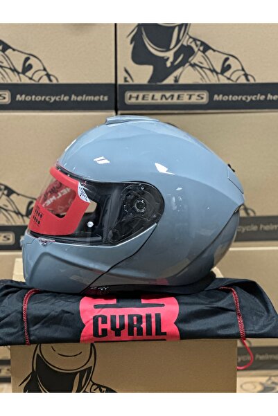 JK20 Cyril Çene Açılır Kask Güneş Gözlüklü ECE ve DOT Sertifikalı Motosiklet ...