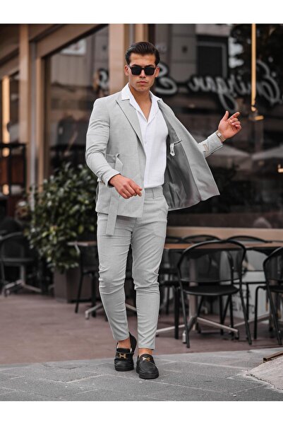 hello7 Чоловічий облягаючий костюм вузького силуету