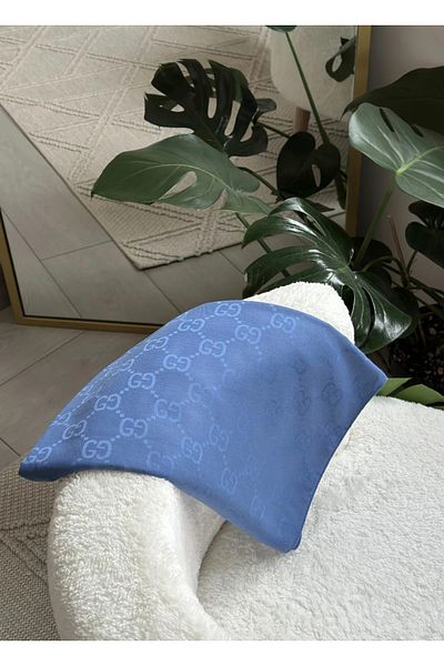FRESCO SCARFS Şal pentru femei Hijab din bumbac mătăsos Jacquard G Pattern *indigo