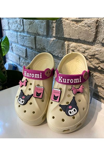 Görkem bebe ayakkabı ve tekstil Girl Child Kuromi Slippers