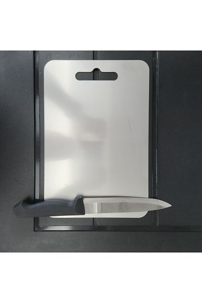 Lidya Stainless Steel Cutting Board – Hygienic and Durable 24X34Cm Large Size