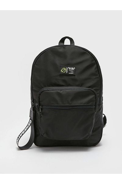 LC Waikiki Lcw Accessories Black Text Printed Boy's Backpack