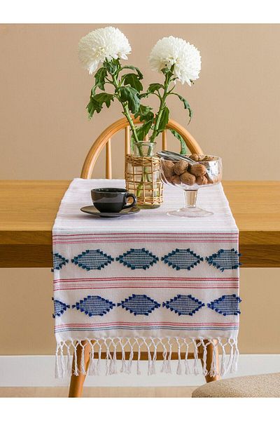 LC Waikiki Lcw Home Embroidered Tasseled Runner 40X120 cm (S5)