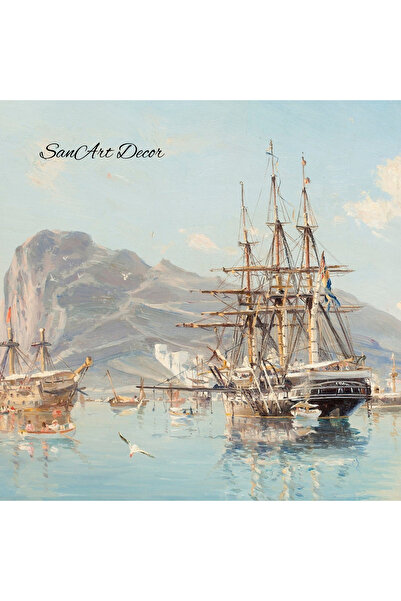 Sanart Vintage ζωγραφική με κορνίζα, ζωγραφική με λάδι, ζωγραφική με κορνίζα, καλλιτεχνική διακόσμηση, ζωγραφική τοπίων