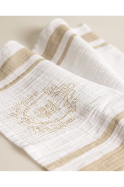Madame Coco M.C Trept Muslin Drying Cloth - White/Beige