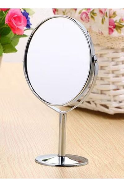 co arma Small double-sided mirror with a stand for decoration and makeup, 360-degree rotation