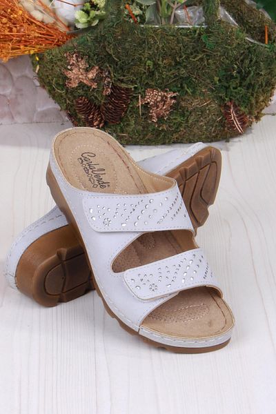fort 160161   Gray Comfortable Flexible Anatomical Women's Slippers