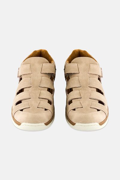 English Laundry Men Velcro Closure Casual Shoes, Taupe