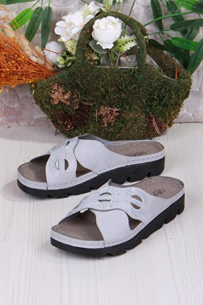 fort 220507 Сірі зручні еластичні анатомічні жіночі капці