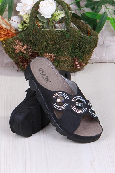 fort 220507 Crna Udobna Elastično Anatomski Žene Papuče