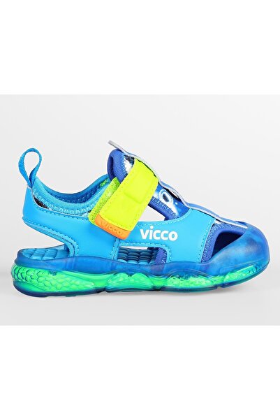 Vicco Live İlk Adım Bebek Ortopedik Işıklı Çocuk Spor Sandalet MAVİ