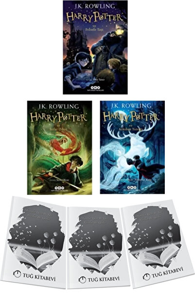 Yapı Kredi Yayınları Harry Potter Serisi 1. 2. 3. Kitaplar - Felsefe Taşı - S...