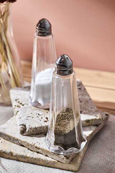 2 ADET CAM TUZ KARABİBER SETİ 45 ML PEROTTİ