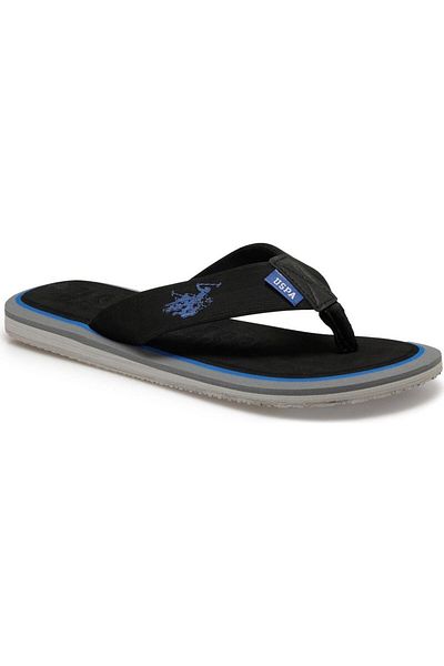 U.S. Polo Assn. Ανδρικές σαγιονάρες Vitus Μαύρη Άνετη Σόλα