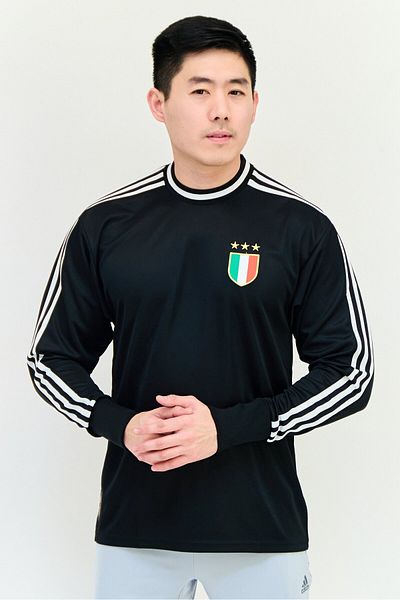 adidas Men Loose Fit Juventus Icon Goalkeeper Jersey, Black