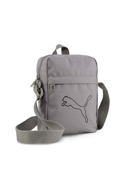 Puma 091182   Plus Portable Unisex Cross Shoulder Bag Gray