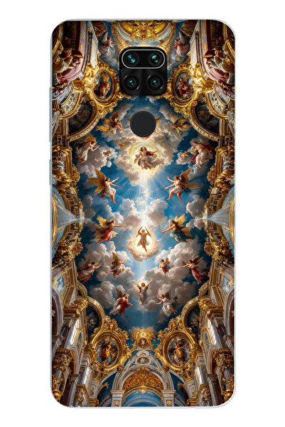 moonset Xiaomi Redmi Note 9 Uyumlu Sanat Tasarımlı Baskılı Şeffaf Telefon Kılıfı