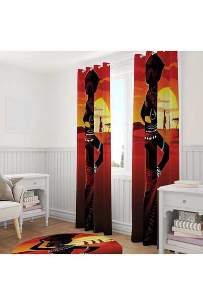 stellahomes Special Design Decorative Background Curtain 140X260 cm Single Wing