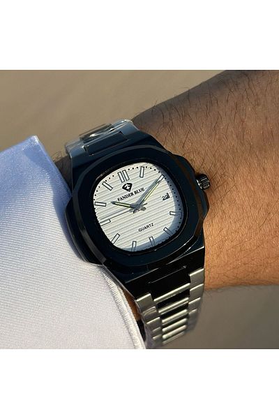 FANDER BLUE Vanderblue Travel Watch with Black Steel Strap