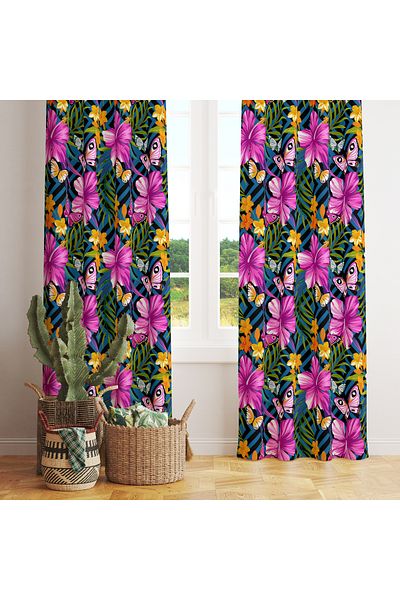 stellahomes Special Design Decorative Background Curtain 140X260 cm Single Wing