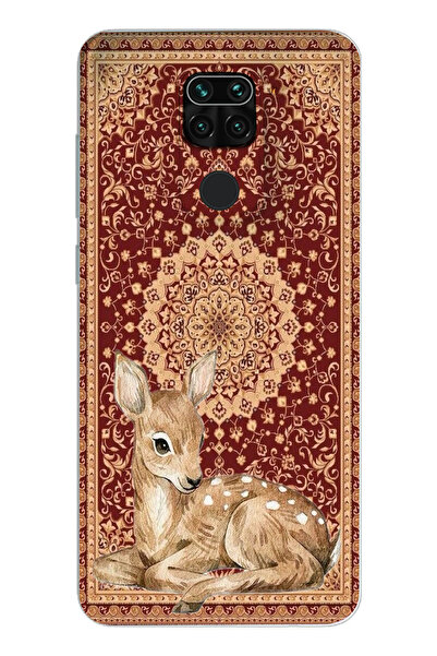 moonset Xiaomi Redmi Note 9 Uyumlu Ceylan Tasarımlı Baskılı Şeffaf Telefon Kı...