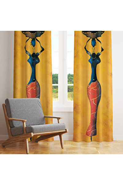 LadiesHome ستارة صورة ظلية نسائية بزخارف عرقية - طراز جمالي وأنيق مقاس 140 × ...